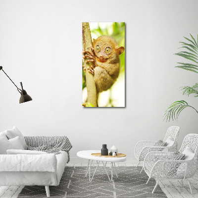 Verticaal glasschilderij Spooktarsier