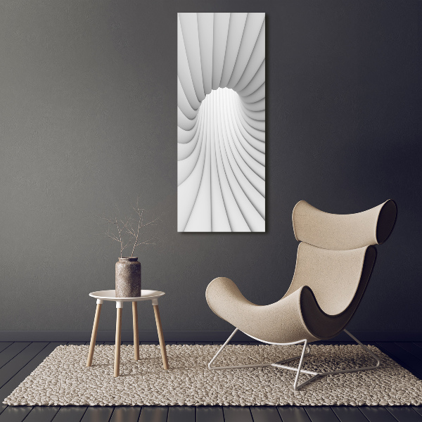 Verticaal glasschilderij Abstracte tunnel