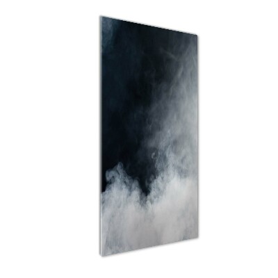 Verticale glasfoto Witte rook