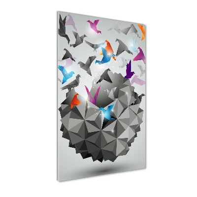 Verticale foto op glas Papiervrijheid