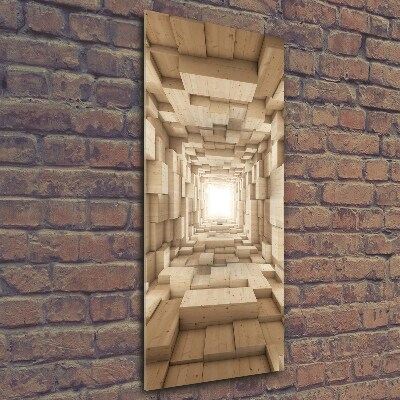 Verticale foto op glas Kleurrijke stoffen