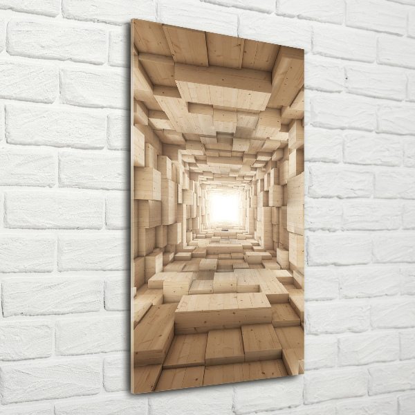 Verticale foto op glas Kleurrijke stoffen