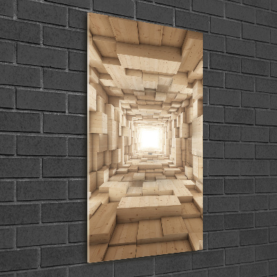 Verticale foto op glas Kleurrijke stoffen