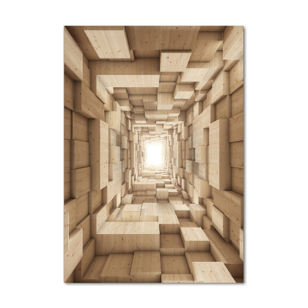 Verticale foto op glas Kleurrijke stoffen