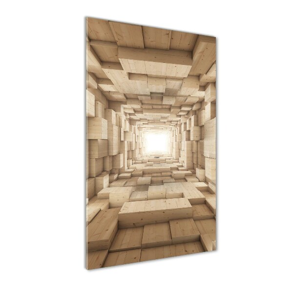 Verticale foto op glas Kleurrijke stoffen