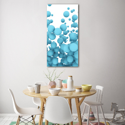 Verticale glasfoto Abstracte bollen