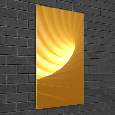 Verticale glasfoto Abstracte wervel