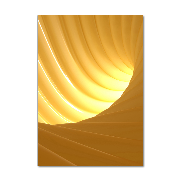 Verticale glasfoto Abstracte wervel