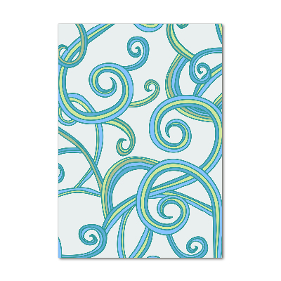 Verticale glasfoto Abstracte spiralen