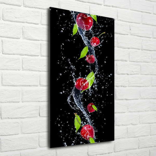 Verticale foto op glas Kersen
