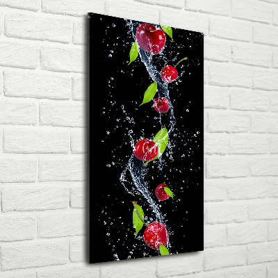 Verticale foto op glas Kersen