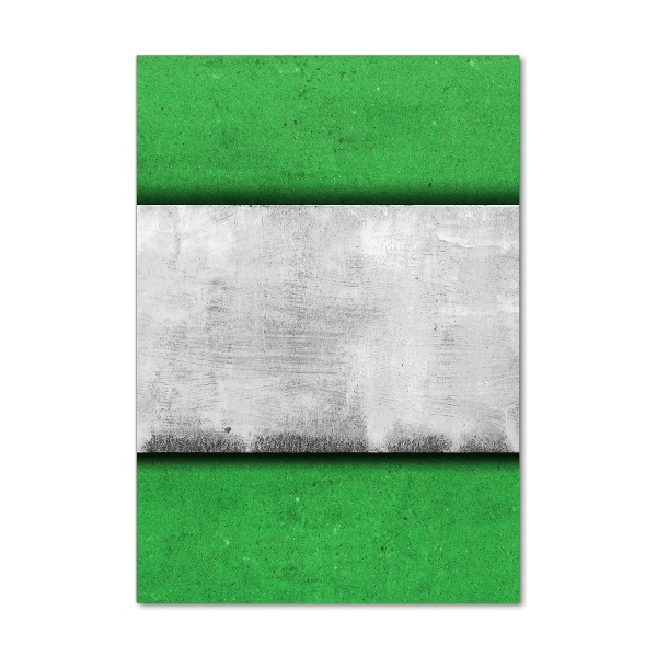 Verticale foto op glas Groene muur