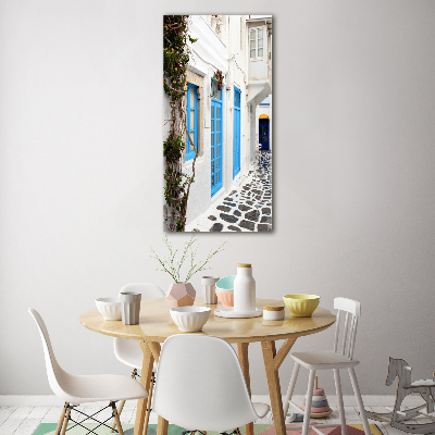 Verticale foto op glas Griekse straten