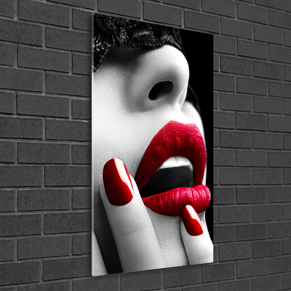 Verticale glasfoto Kanten masker