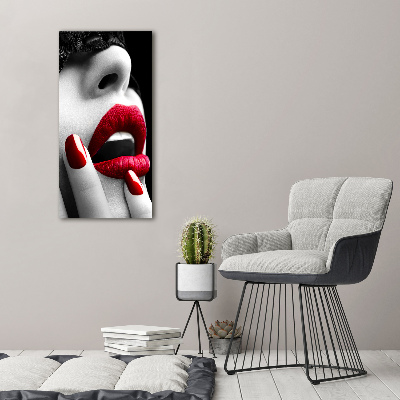 Verticale glasfoto Kanten masker