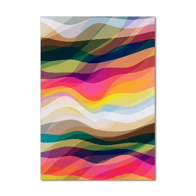 Verticale foto op glas Abstracte golven