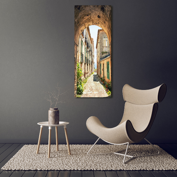 Verticale foto op glas Italiaanse straten
