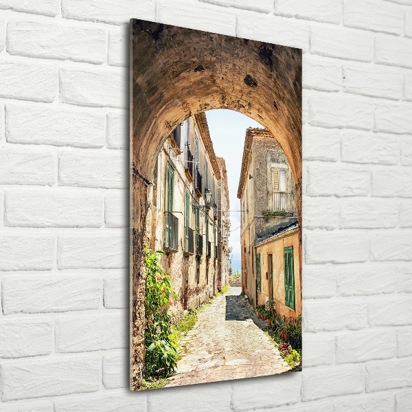 Verticale foto op glas Italiaanse straten