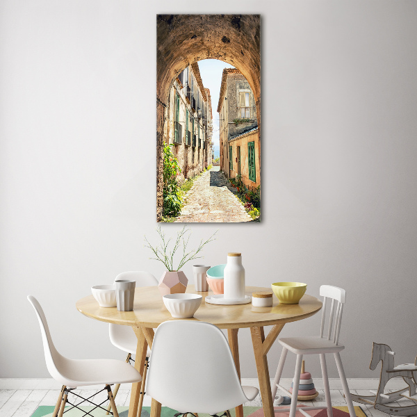 Verticale foto op glas Italiaanse straten