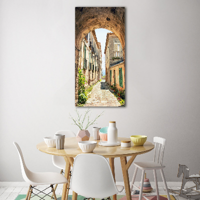 Verticale foto op glas Italiaanse straten