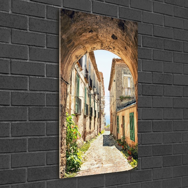 Verticale foto op glas Italiaanse straten