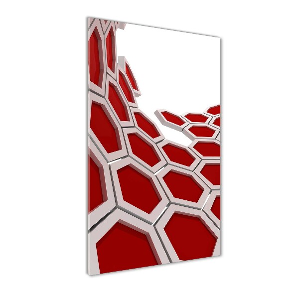 Verticale foto op glas 3D-abstractie