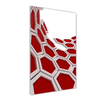 Verticale foto op glas 3D-abstractie