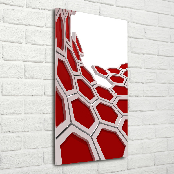 Verticale foto op glas 3D-abstractie
