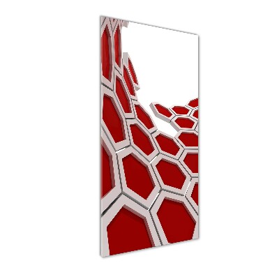 Verticale foto op glas 3D-abstractie