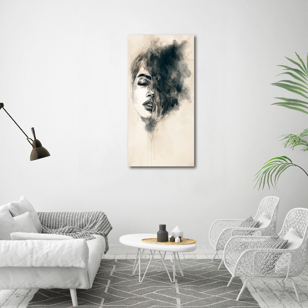 Foto obraz na szkle pionowy Abstrakcja kobieta