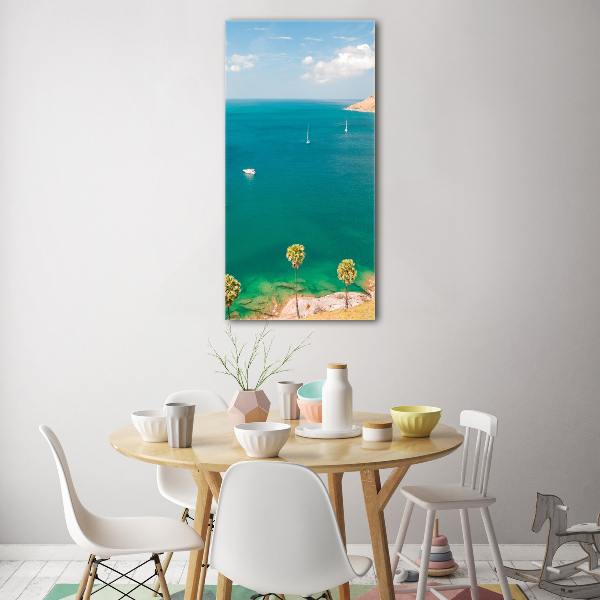 Foto obraz szklany pionowy Jachty Tajlandia