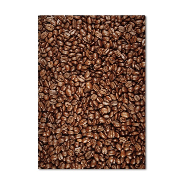 Verticaal glasschilderij Koffiebonen