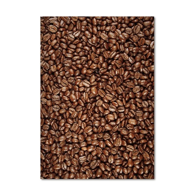 Verticaal glasschilderij Koffiebonen