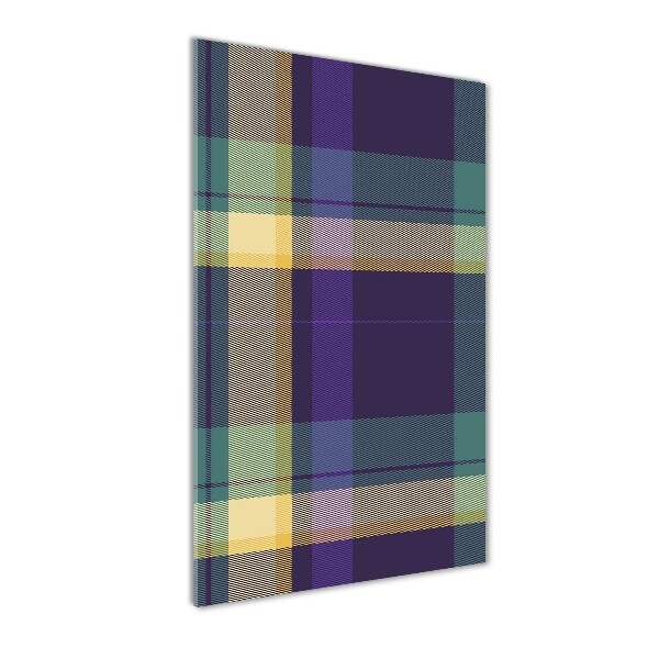 Verticale glasfoto Geruite textuur