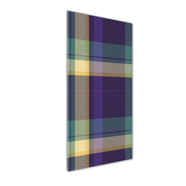 Verticale glasfoto Geruite textuur