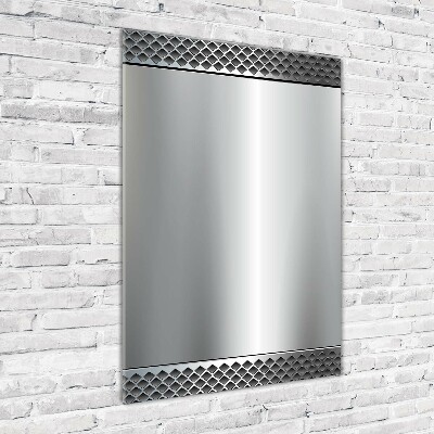 Verticale foto op glas Metalen achtergrond