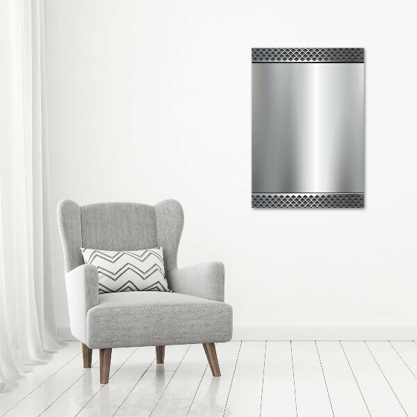 Verticale foto op glas Metalen achtergrond