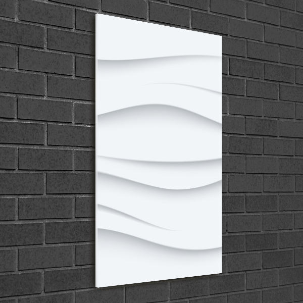 Verticale glasfoto Abstracte golven