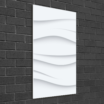 Verticale glasfoto Abstracte golven