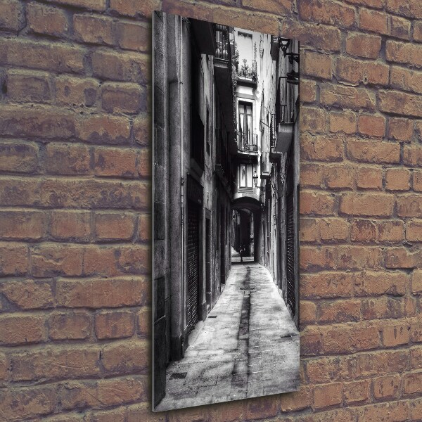 Verticaal glasschilderij Barcelona, ​​Spanje