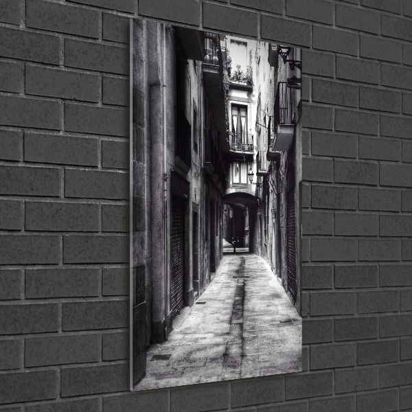 Verticaal glasschilderij Barcelona, ​​Spanje