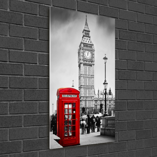 Verticale foto op glas Big Ben Londen