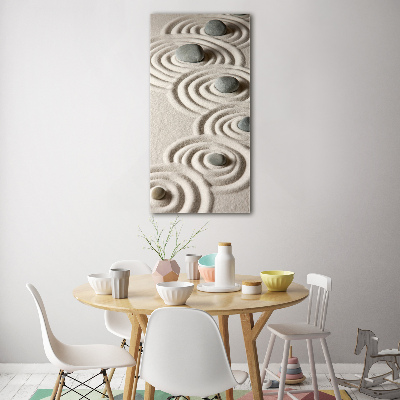 Foto obraz na szkle pionowy Kamienie na piasku