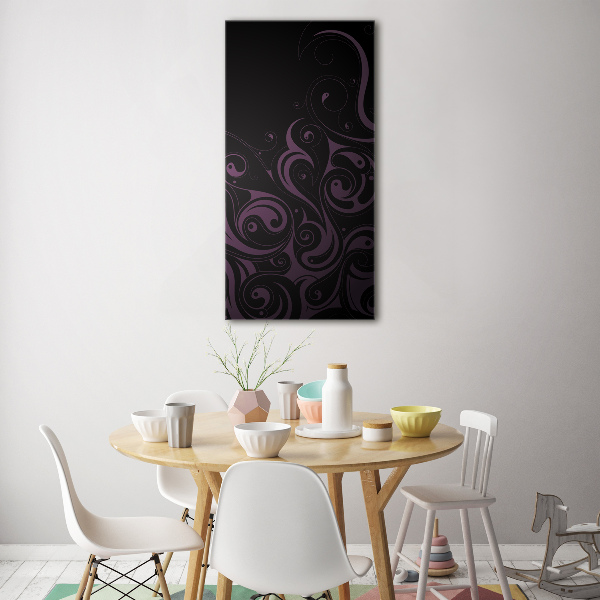 Verticale glasfoto Ornamenten