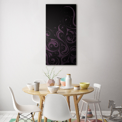 Verticale glasfoto Ornamenten