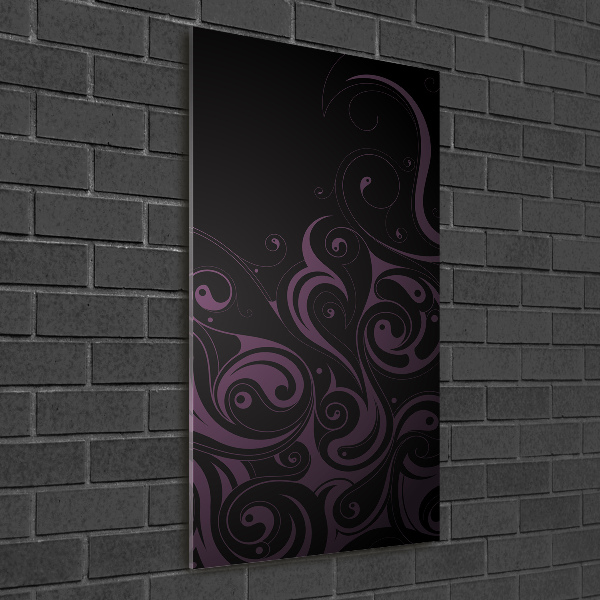 Verticale glasfoto Ornamenten