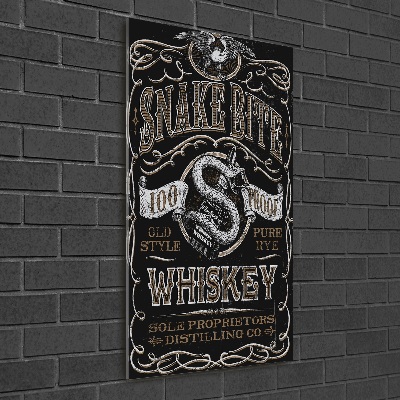 Verticale glasfoto Whisky