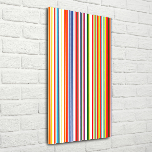 Foto obraz zdjęcie na szkle pionowy Kolorowe paski
