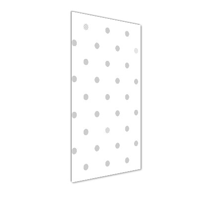 Foto obraz zdjęcie na szkle pionowy Kropki i serca