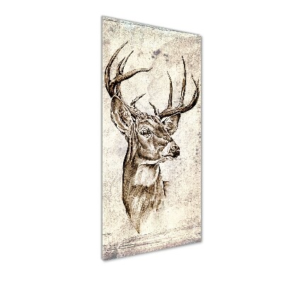 Verticale glasfoto Hert